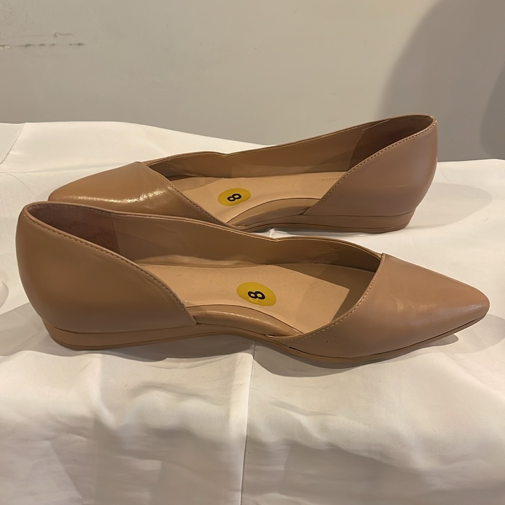 Leather flats